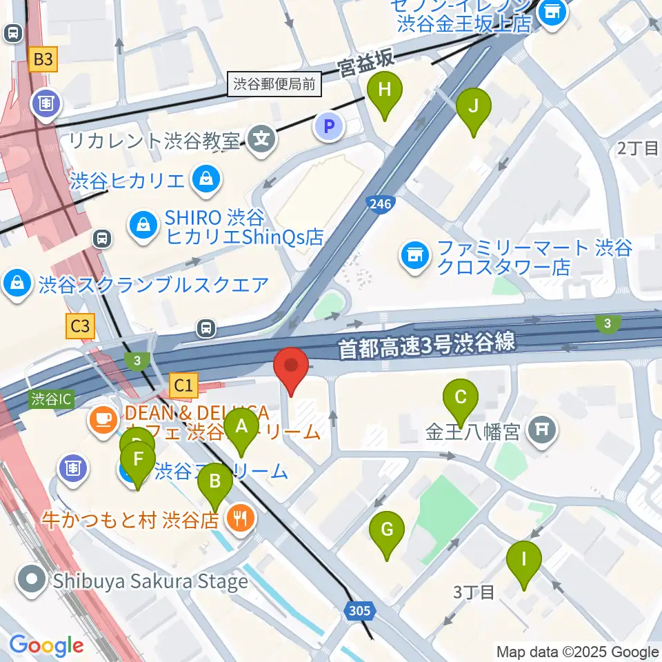 イケベ楽器店トランペットステーション周辺のホテル一覧地図