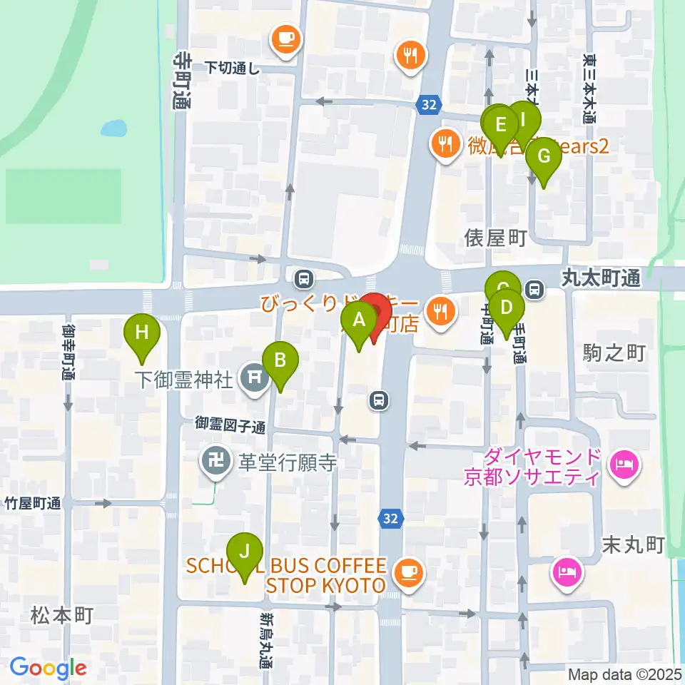 ティンカーベルミュージックスクール周辺のホテル一覧地図