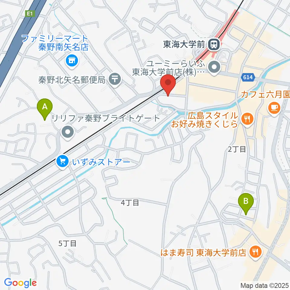HiP-Sound秦野本店 音楽教室周辺のホテル一覧地図