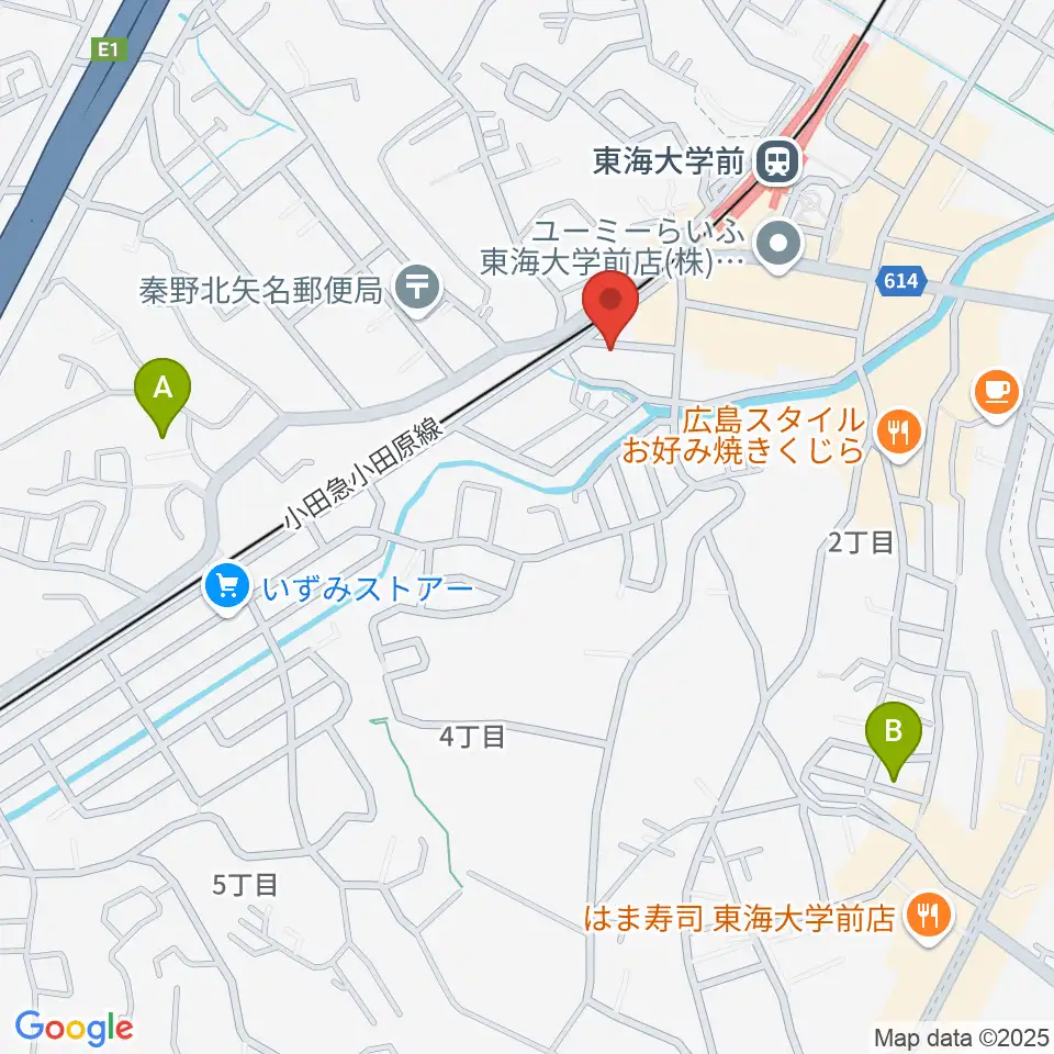 HiP-Sound秦野本店 音楽教室周辺のホテル一覧地図