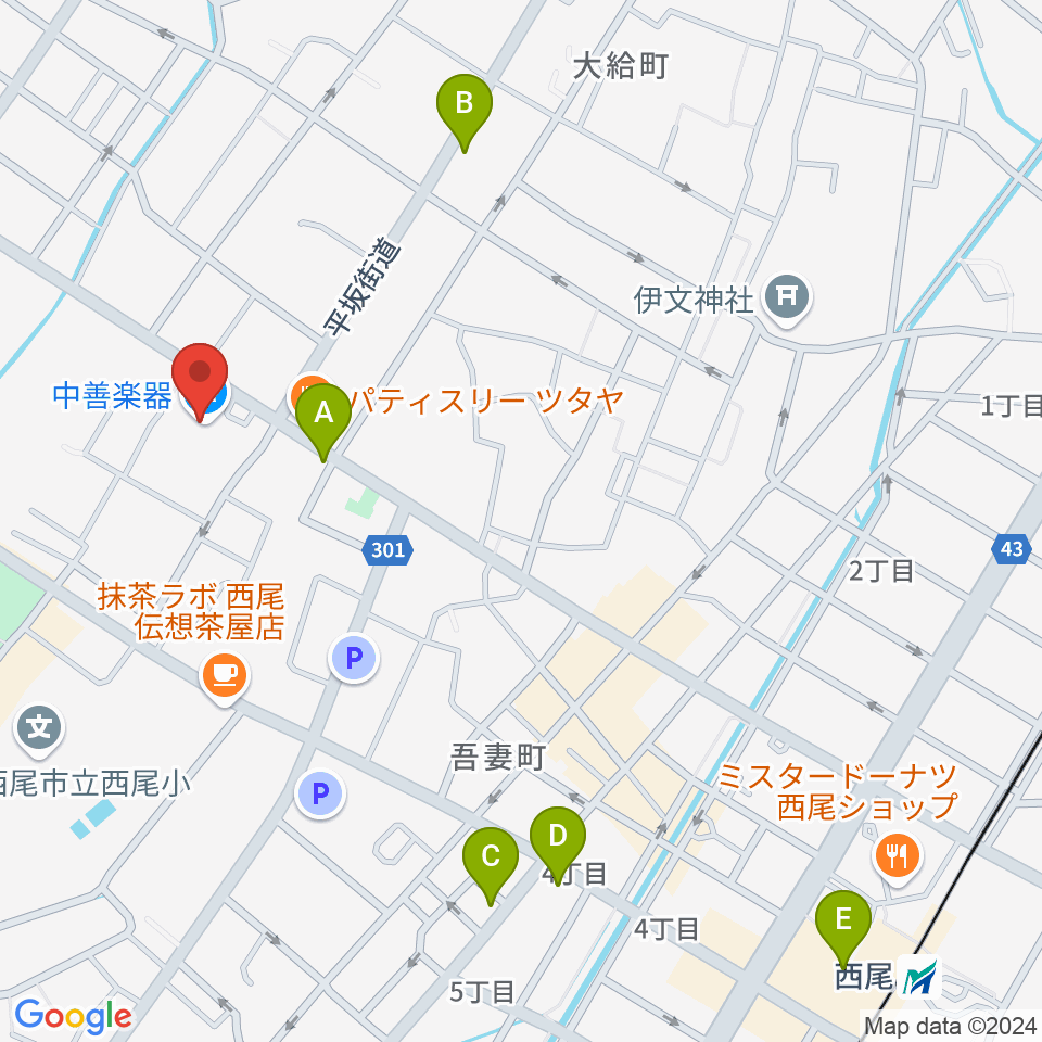 中善ミュージック＆アートスクール周辺のホテル一覧地図