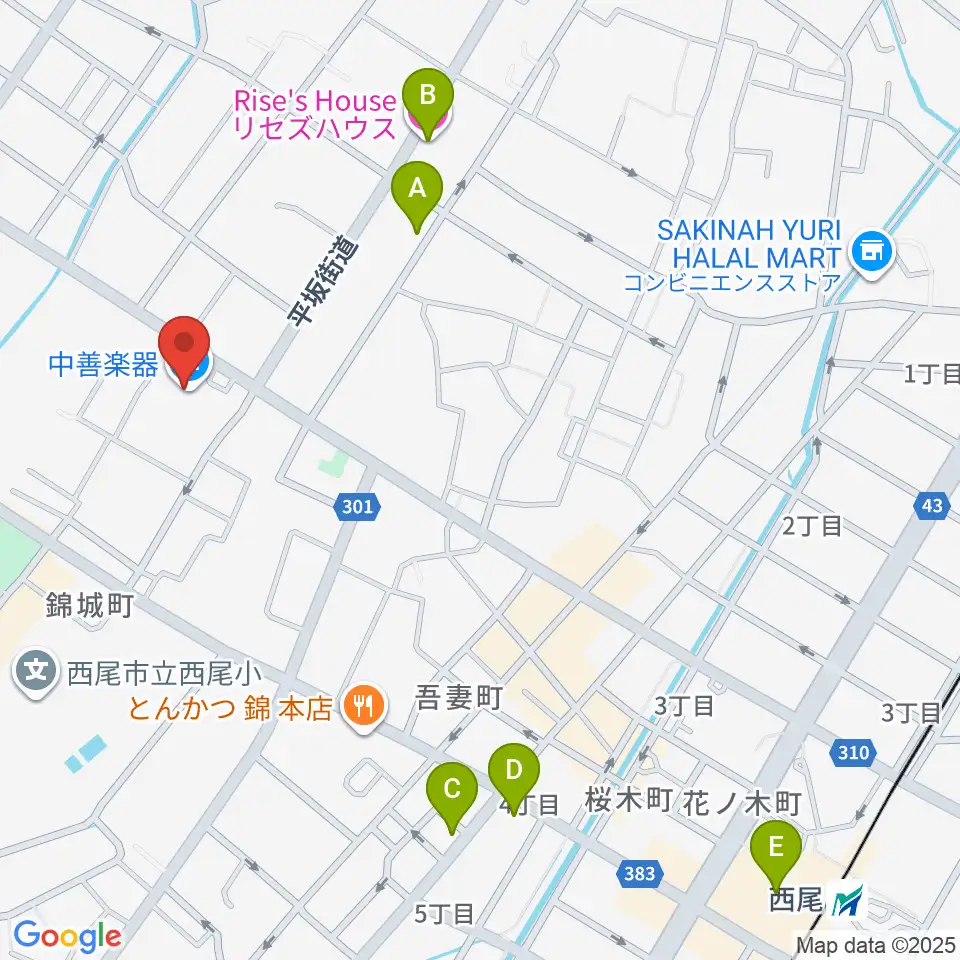中善ミュージック&アートスクール周辺のホテル一覧地図