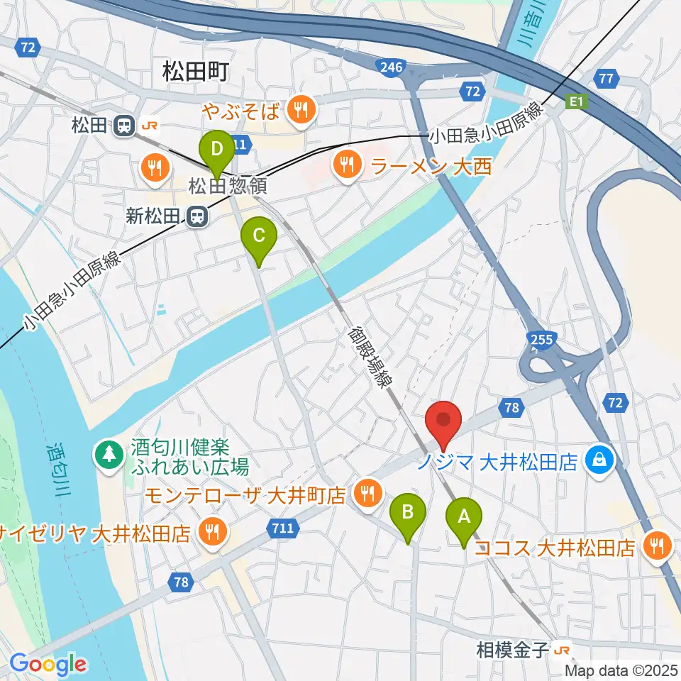 邦星堂和楽器店周辺のホテル一覧地図