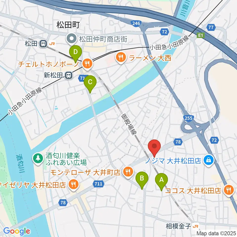 邦星堂和楽器店周辺のホテル一覧地図