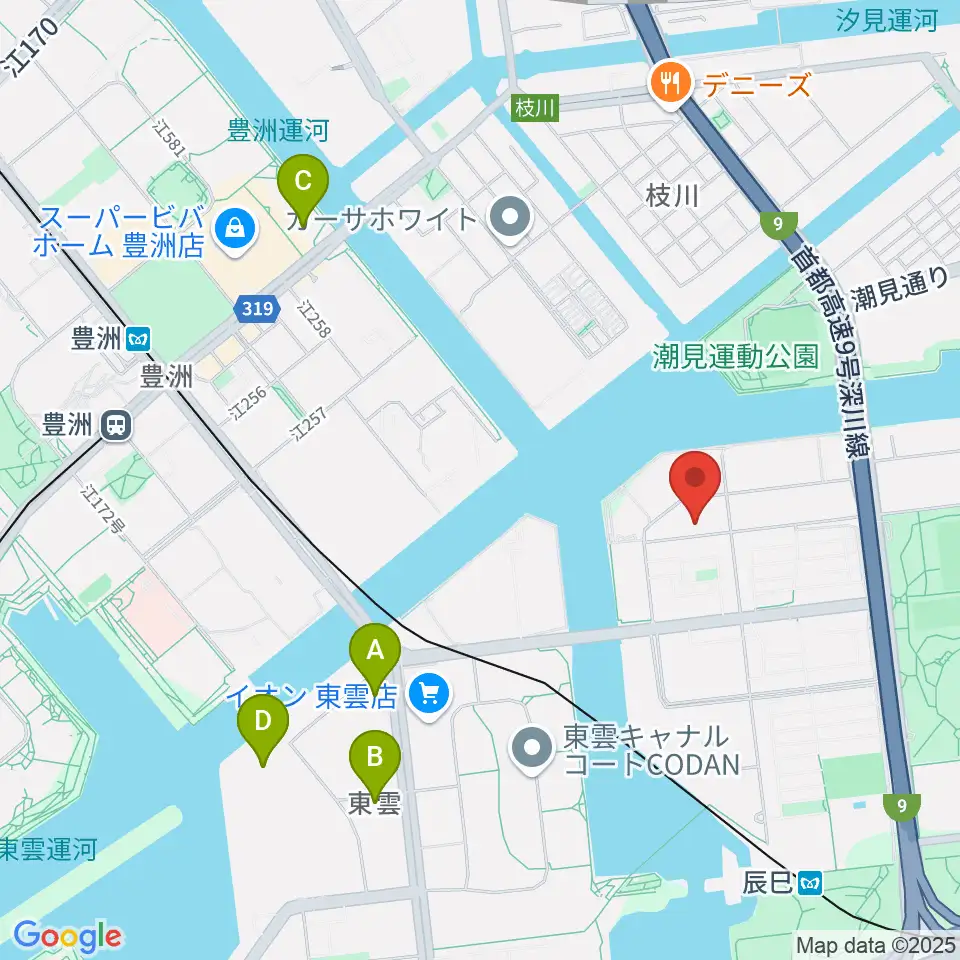 辰巳の森リトミック・ピアノ教室周辺のホテル一覧地図
