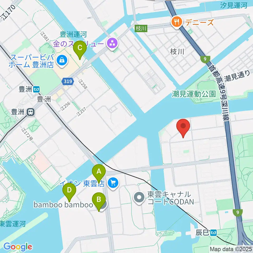 辰巳の森リトミック・ピアノ教室周辺のホテル一覧地図