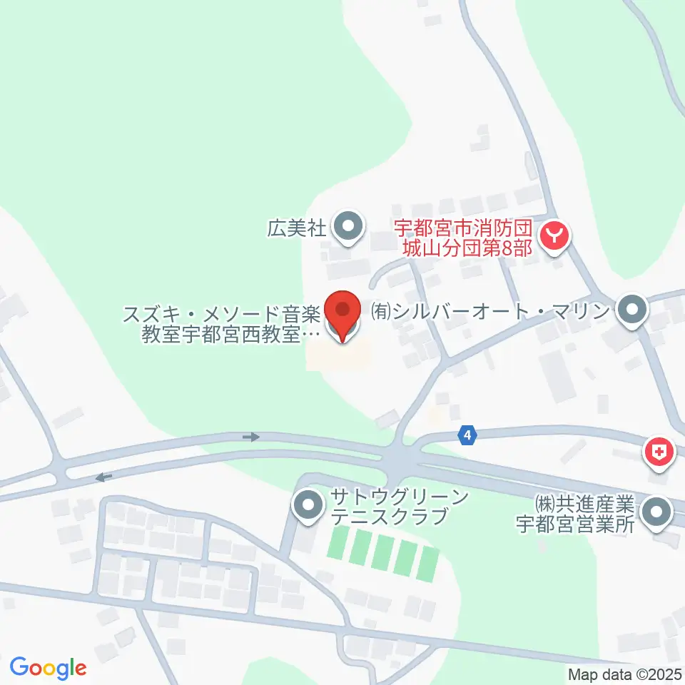スズキ・メソード宇都宮支部周辺のホテル一覧地図