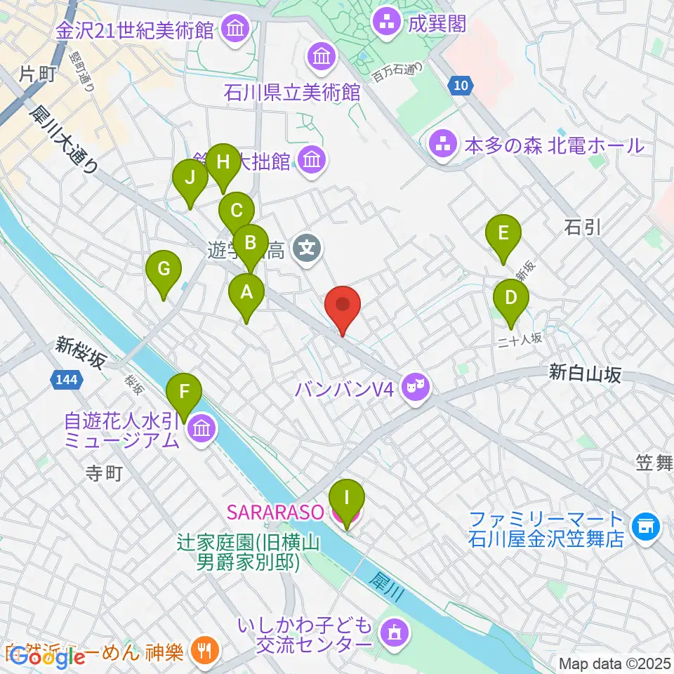 VOX OF JOY Mucic Studio周辺のホテル一覧地図