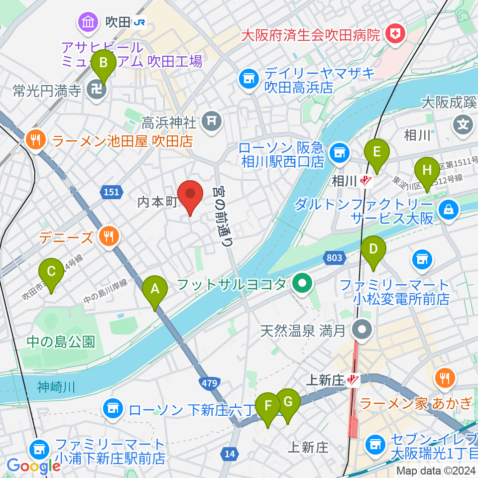 スズキメソード 杉山ヴァイオリン教室周辺のホテル一覧地図