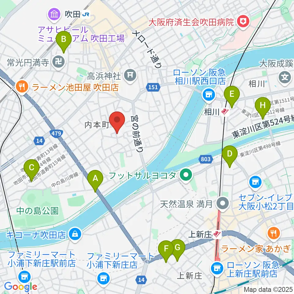 スズキメソード 杉山ヴァイオリン教室周辺のホテル一覧地図