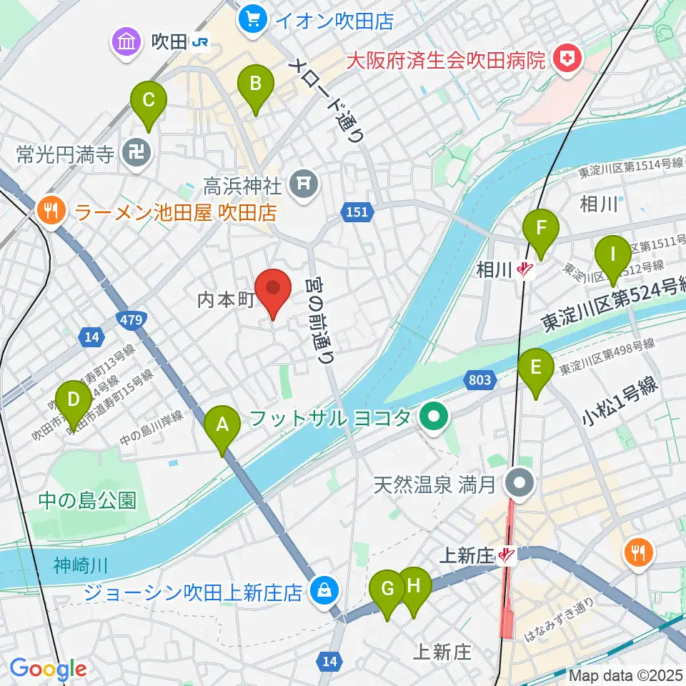 スズキメソード 杉山ヴァイオリン教室周辺のホテル一覧地図