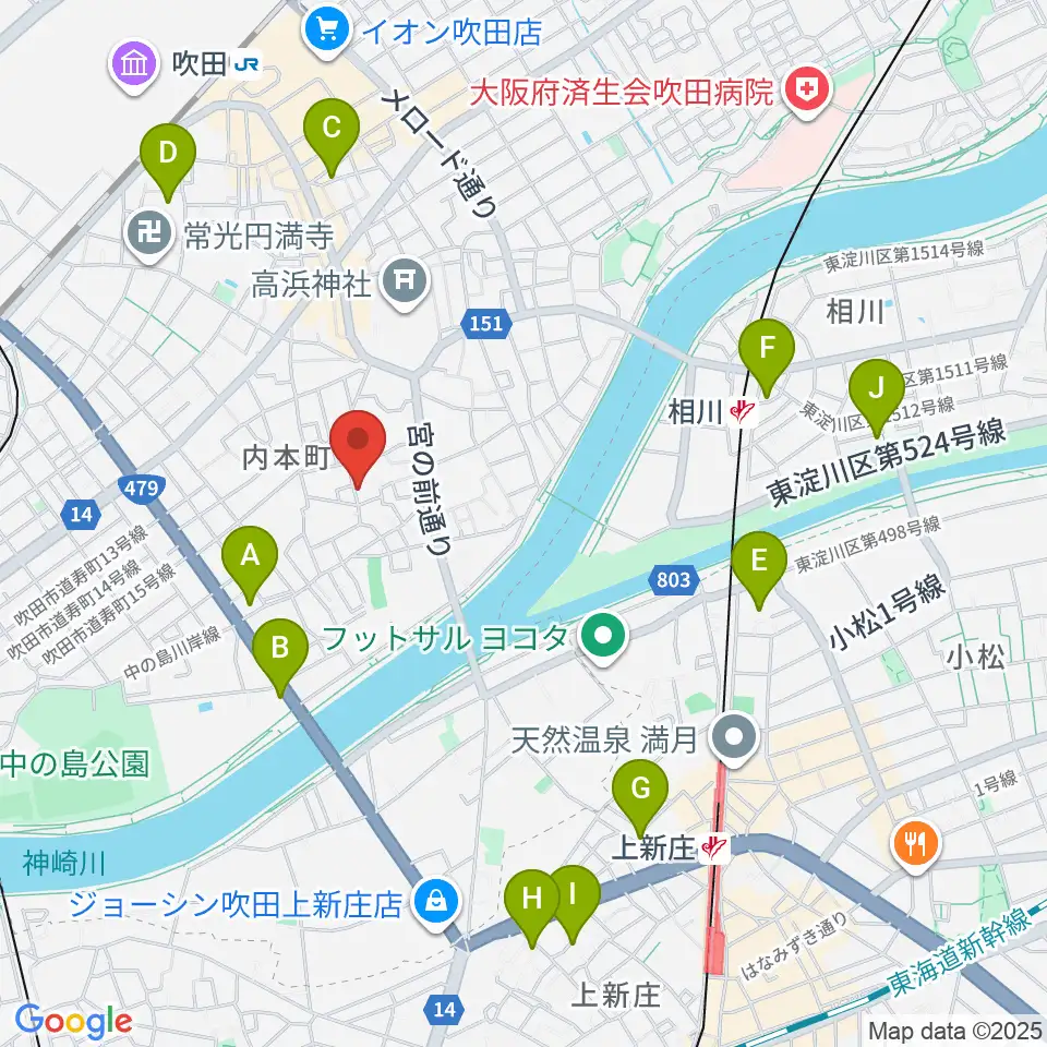スズキメソード 杉山ヴァイオリン教室周辺のホテル一覧地図