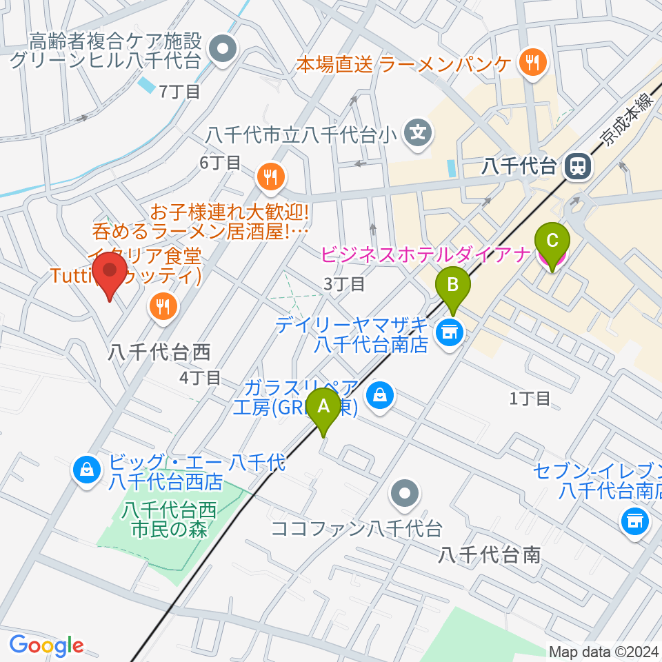 スズキ・メソード 印田クラス周辺のホテル一覧地図