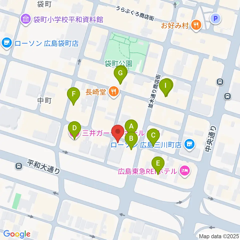 Riz MUSIC STUDIO周辺のホテル一覧地図