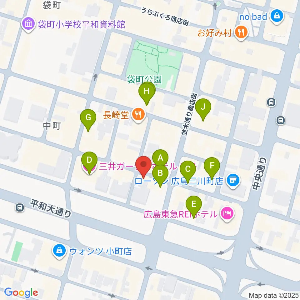 Riz MUSIC STUDIO周辺のホテル一覧地図