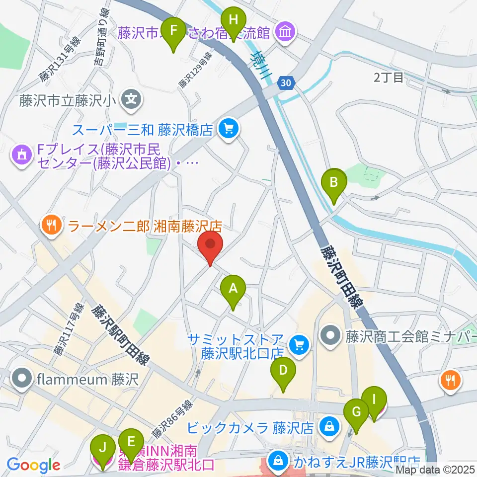どるちぇ音楽教室レンタルスタジオ周辺のホテル一覧地図