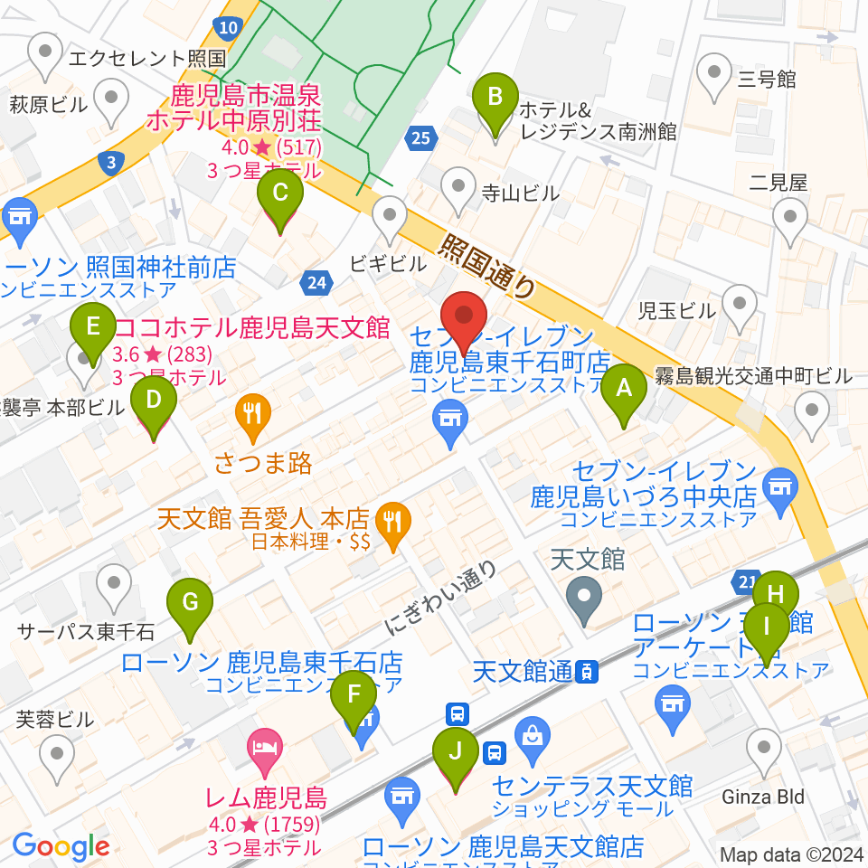 IFF STUDIO周辺のホテル一覧地図