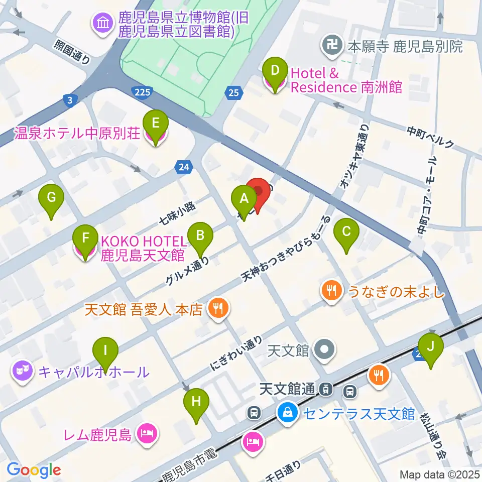 IFF STUDIO周辺のホテル一覧地図