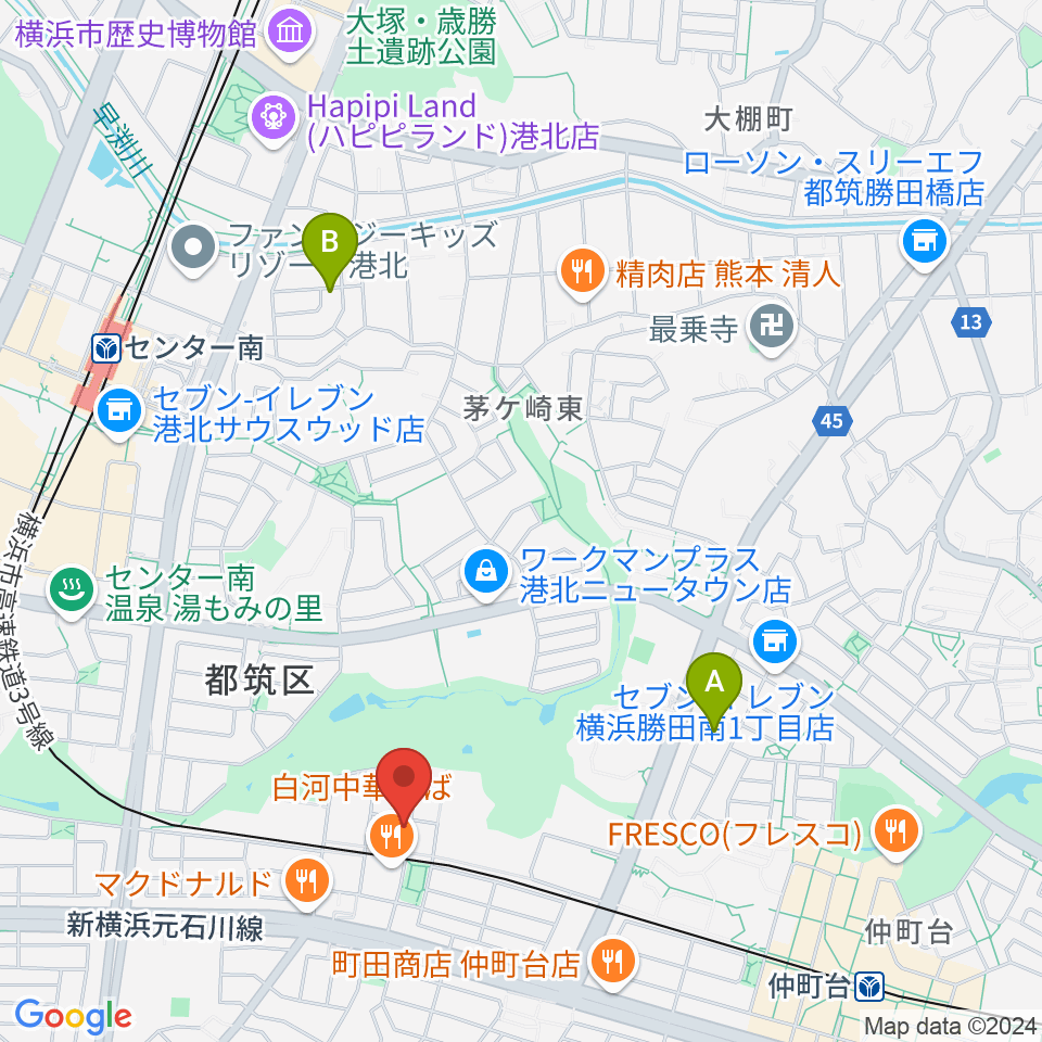 エルフラット本店レンタルスタジオ周辺のホテル一覧地図