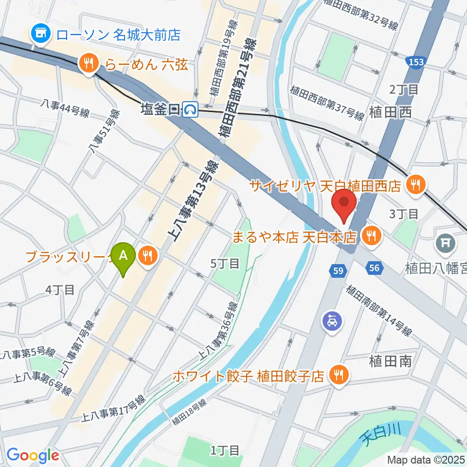 第一楽器 植田店周辺のホテル一覧地図