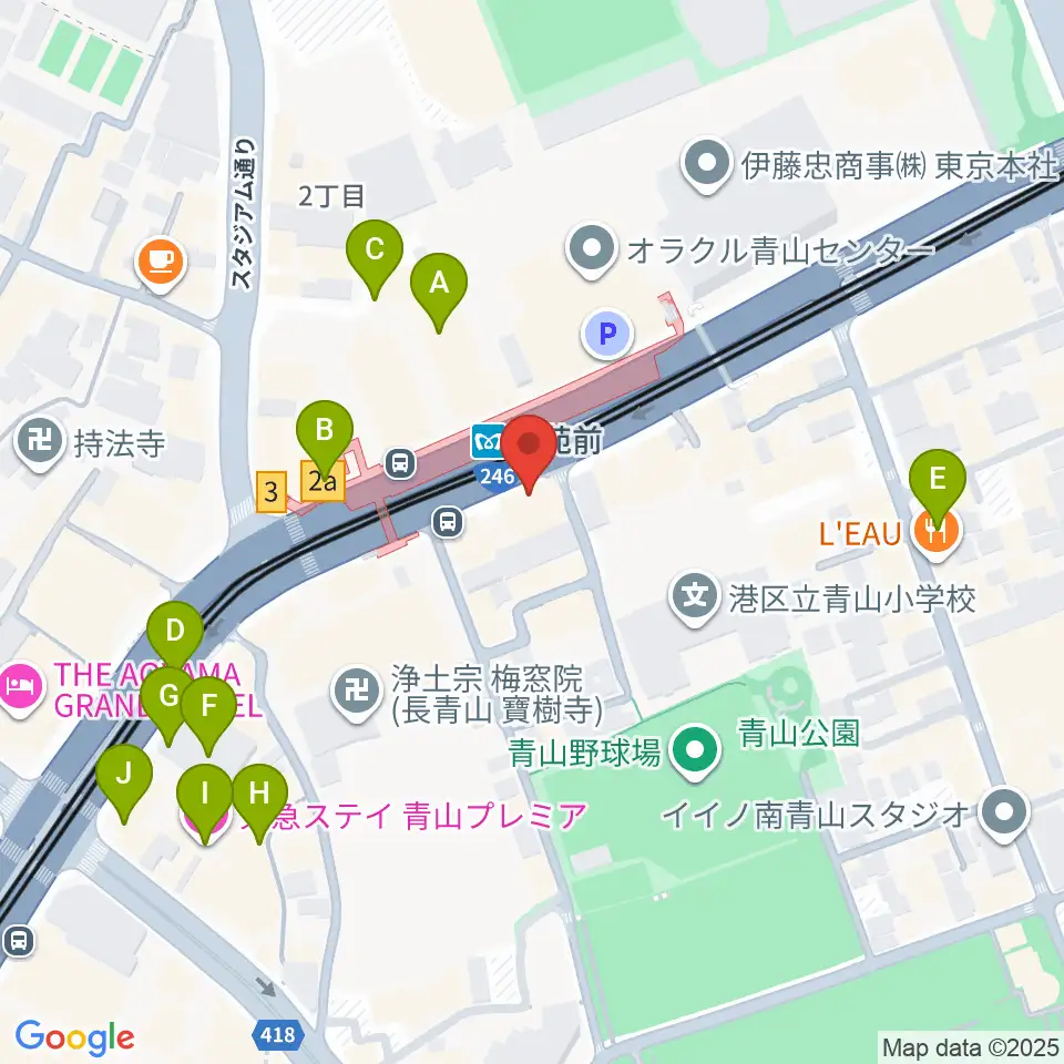 ココデシカ周辺のホテル一覧地図
