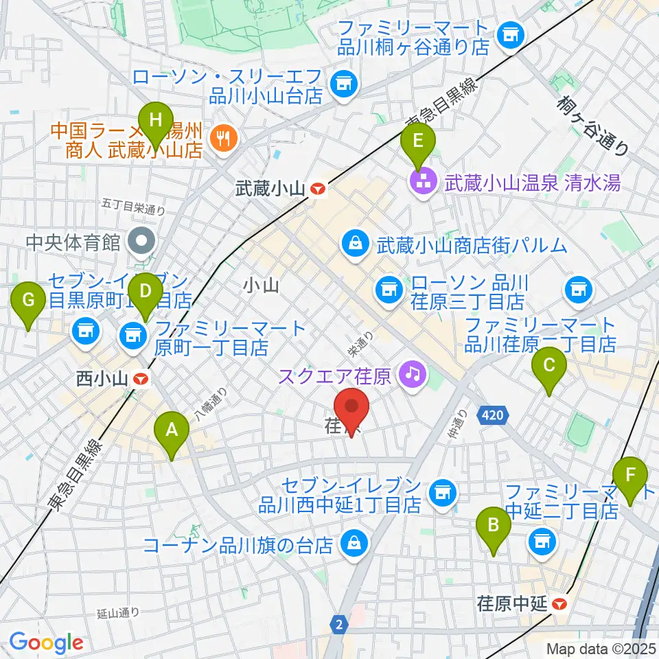 スタジオエルヴール周辺のホテル一覧地図
