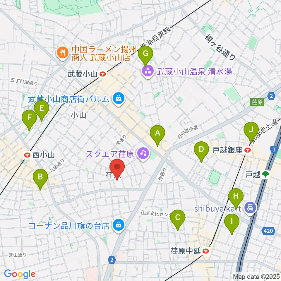 スタジオエルヴール周辺のホテル一覧地図