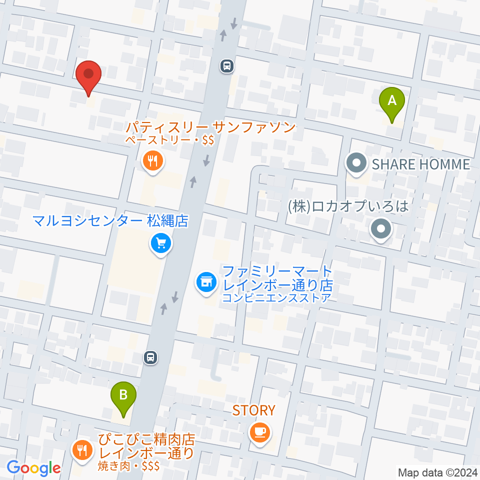 M-studio周辺のホテル一覧地図