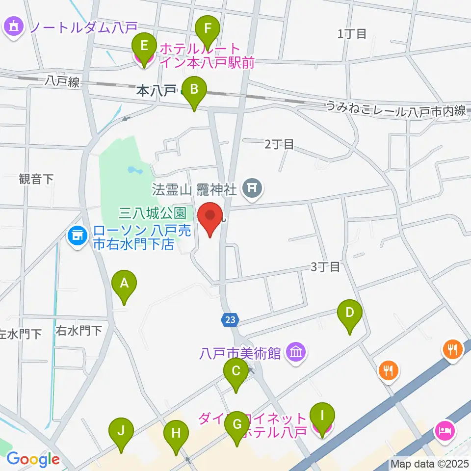 グルーヴィン楽器周辺のホテル一覧地図