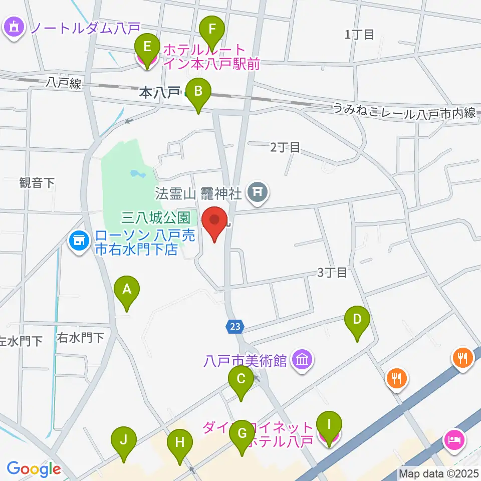グルーヴィン楽器周辺のホテル一覧地図