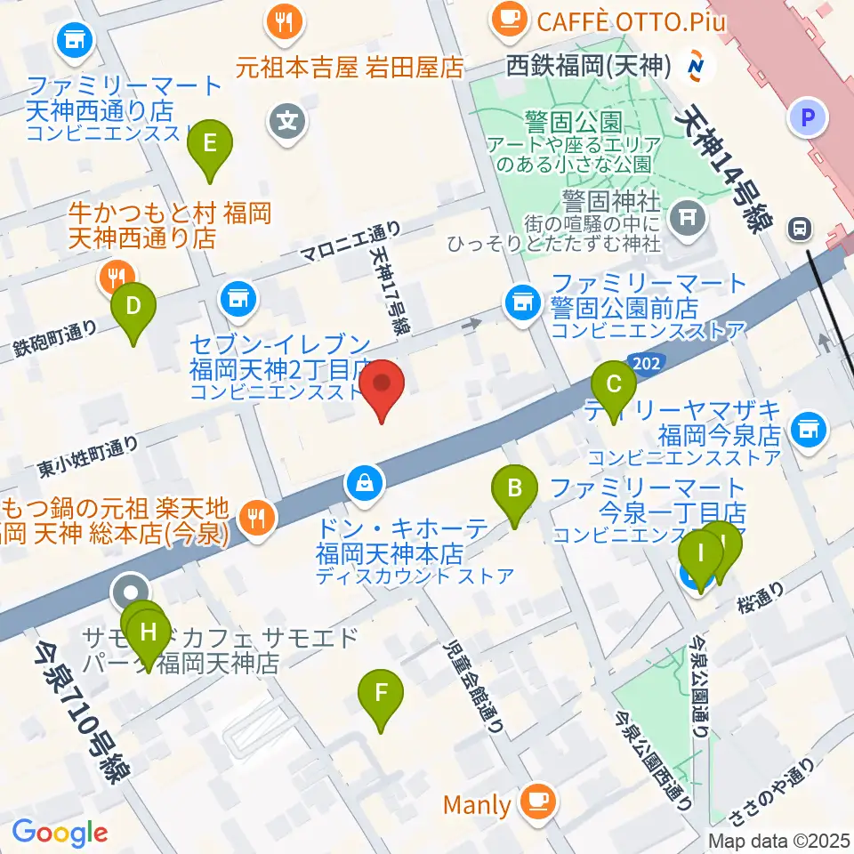 Sifaka(シファカ)音楽教室周辺のホテル一覧地図