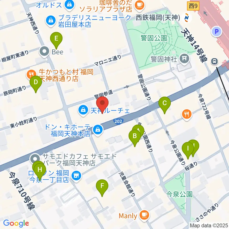Sifaka(シファカ)音楽教室周辺のホテル一覧地図