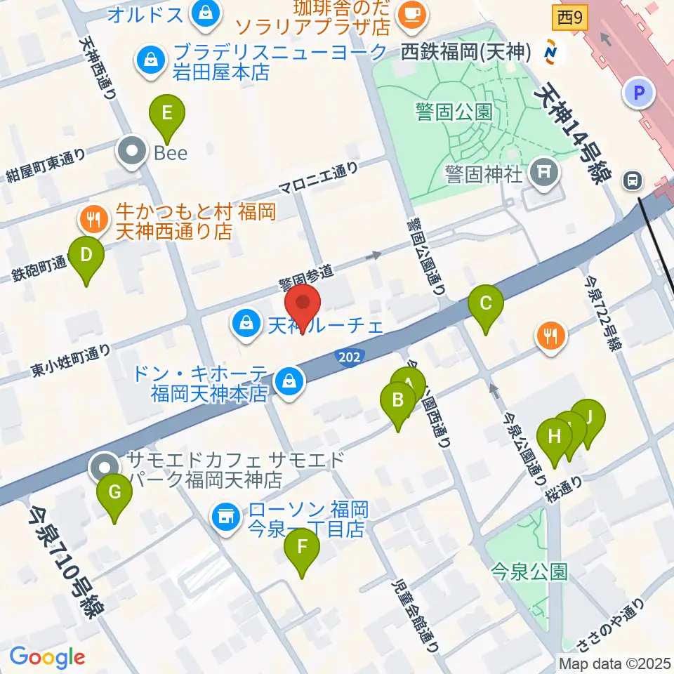 Sifaka(シファカ)音楽教室周辺のホテル一覧地図