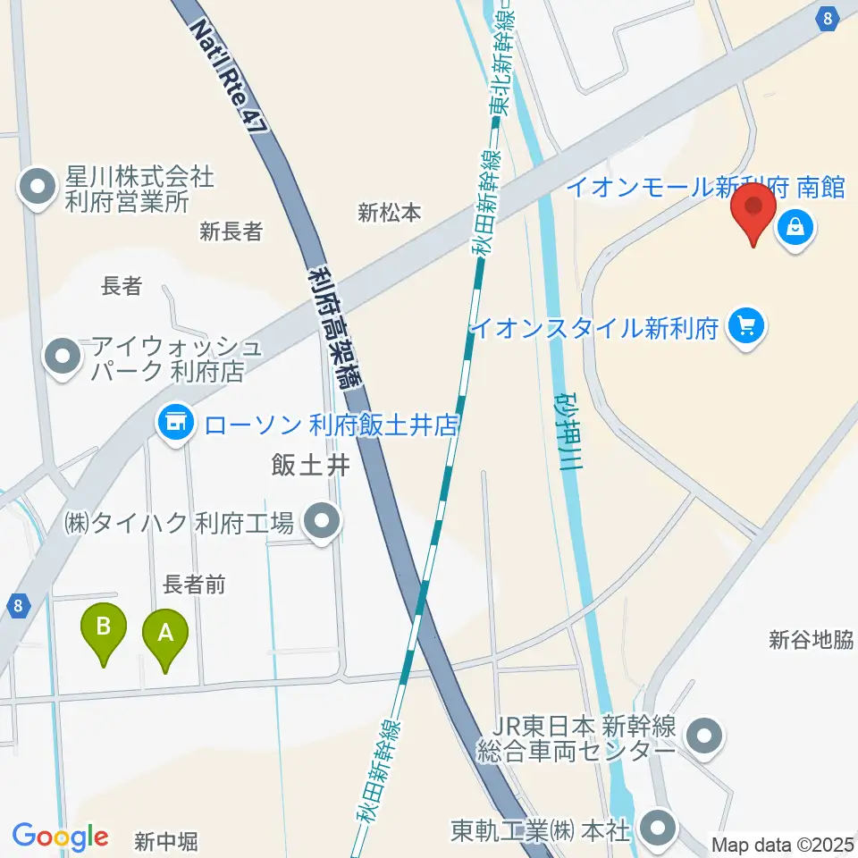 島村楽器イオンモール新利府 南館店周辺のホテル一覧地図