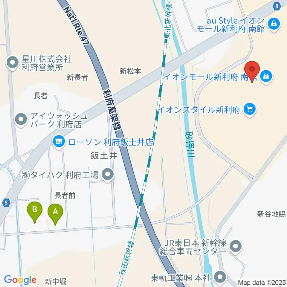島村楽器イオンモール新利府 南館店周辺のホテル一覧地図