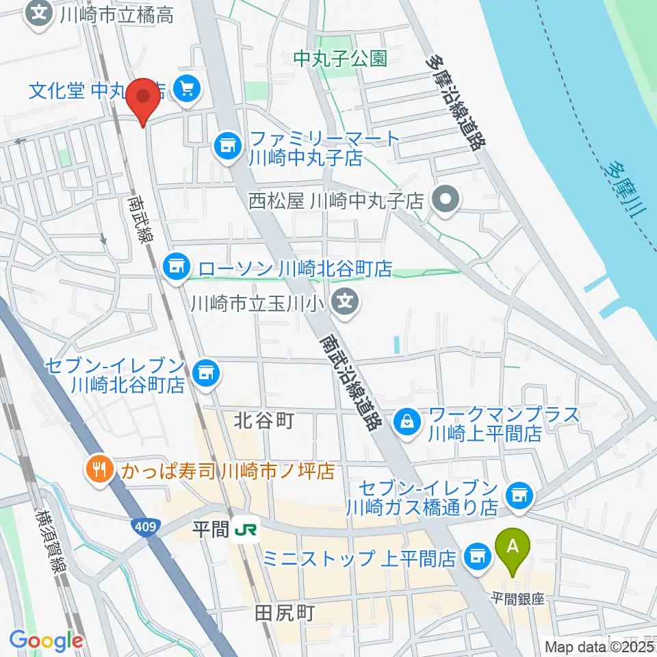 京浜楽器本社周辺のホテル一覧地図