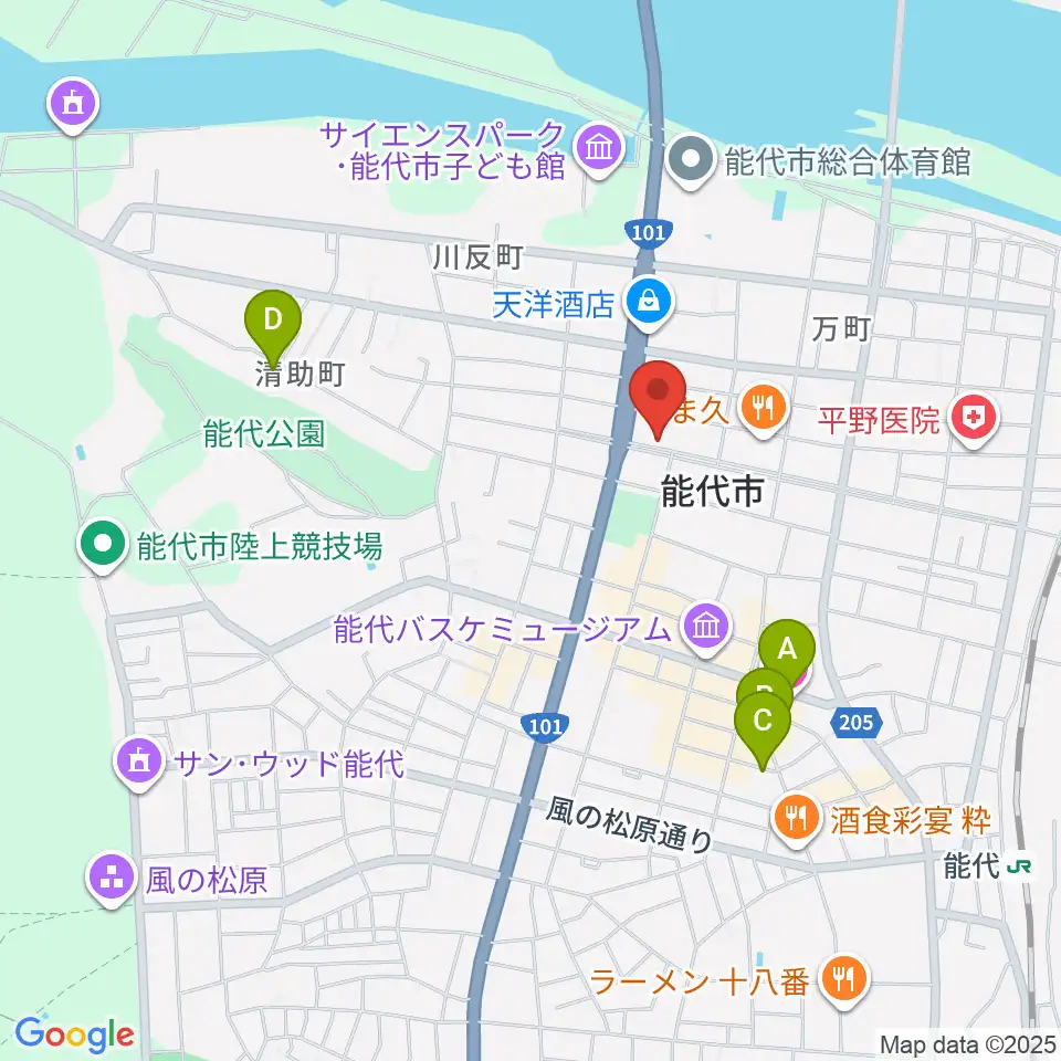 ササキ楽器周辺のホテル一覧地図