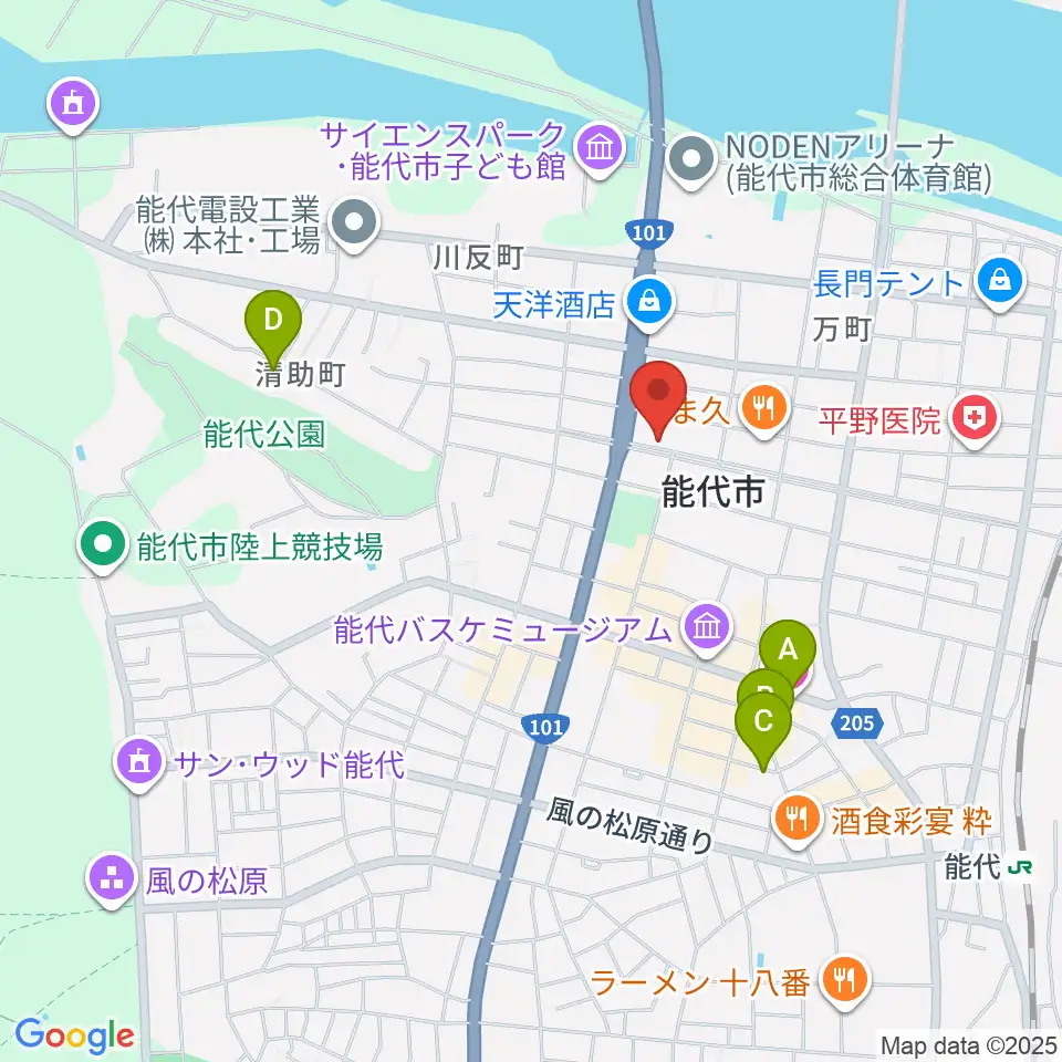 ササキ楽器周辺のホテル一覧地図