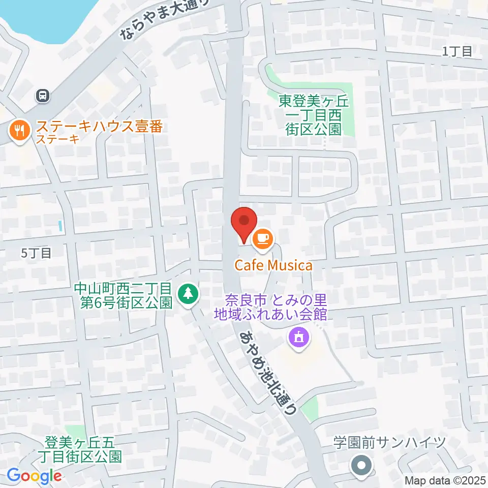 ムジカセゾン周辺のホテル一覧地図