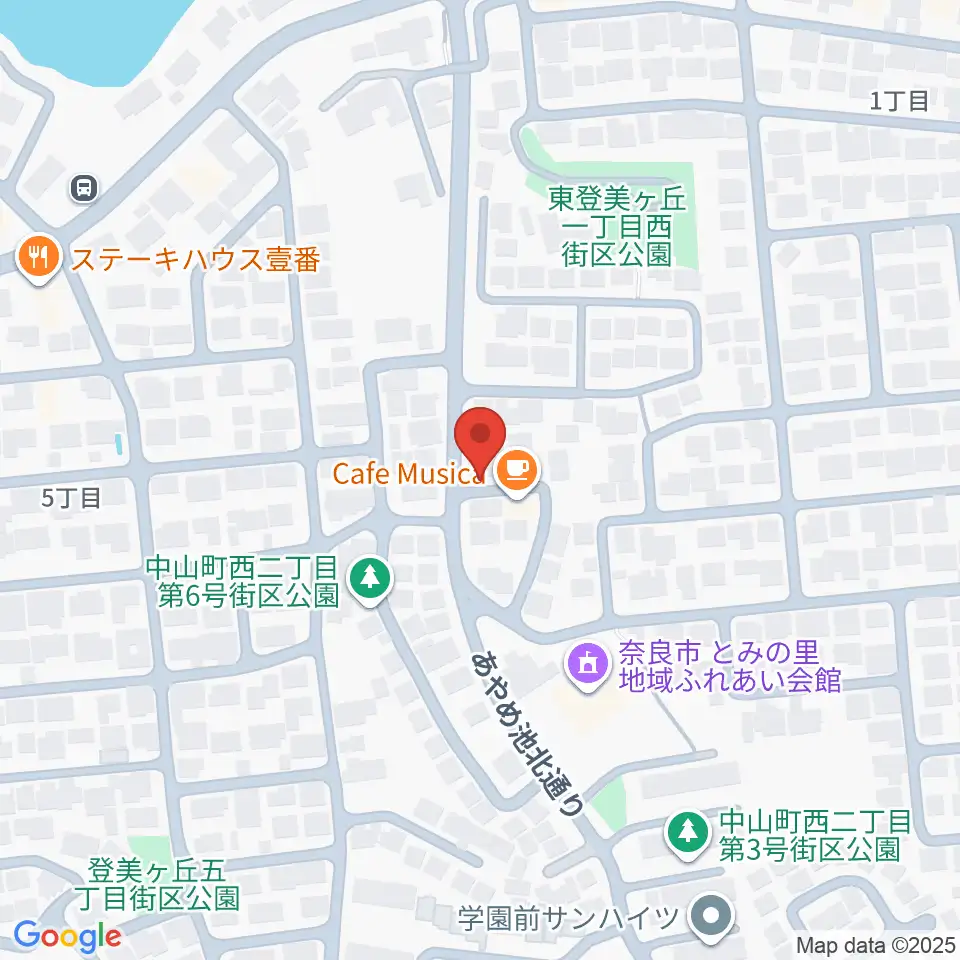 ムジカセゾン周辺のホテル一覧地図