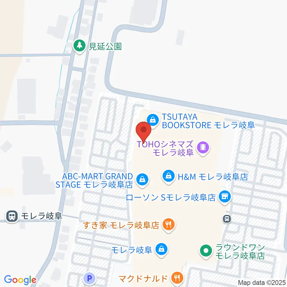 島村楽器モレラ岐阜店周辺のホテル一覧地図