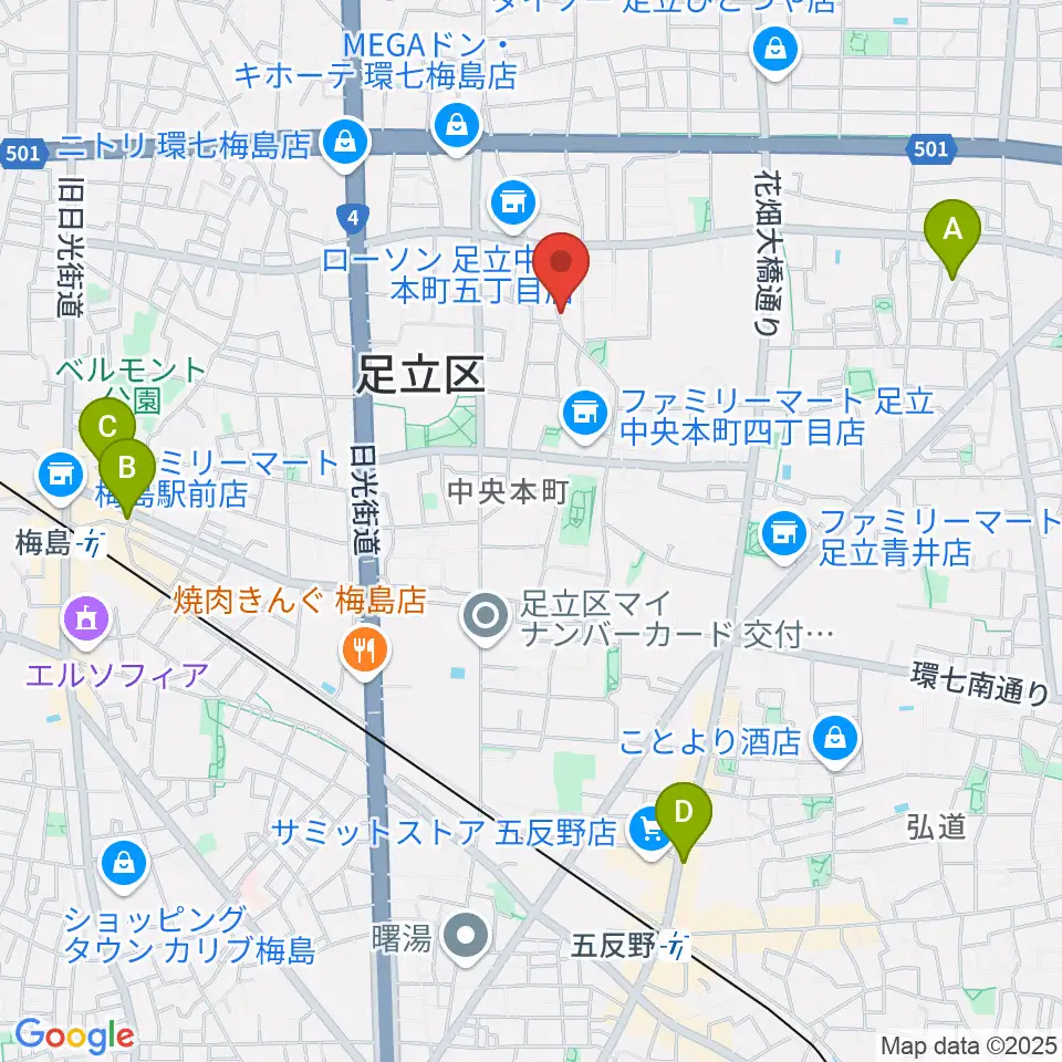 わたなべ音楽堂ベルネザール周辺のホテル一覧地図