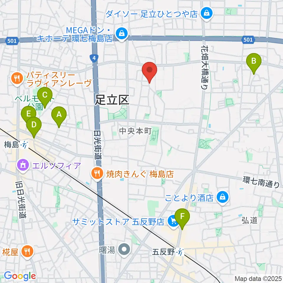 わたなべ音楽堂ベルネザール周辺のホテル一覧地図