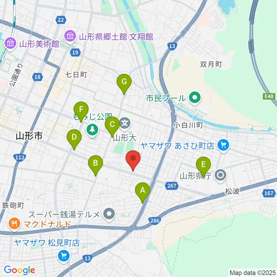 ミュージック昭和周辺のホテル一覧地図