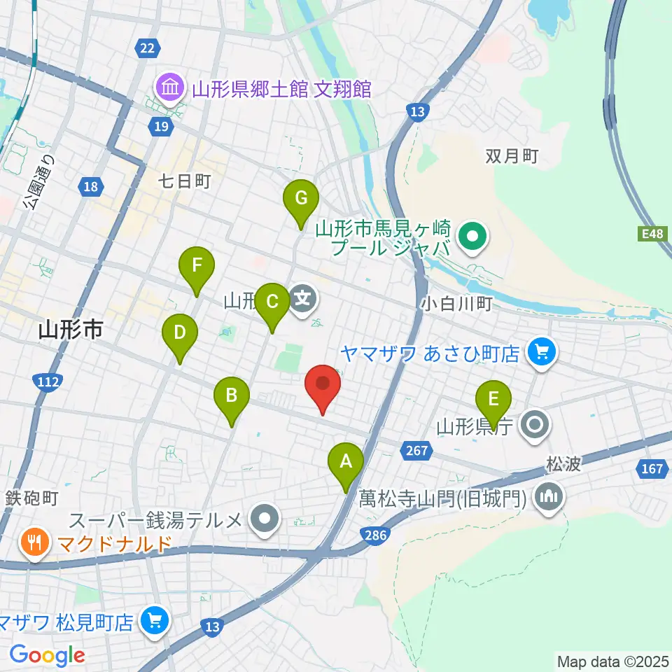 ミュージック昭和周辺のホテル一覧地図