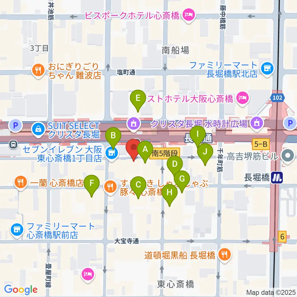 CONPASS周辺のホテル一覧地図