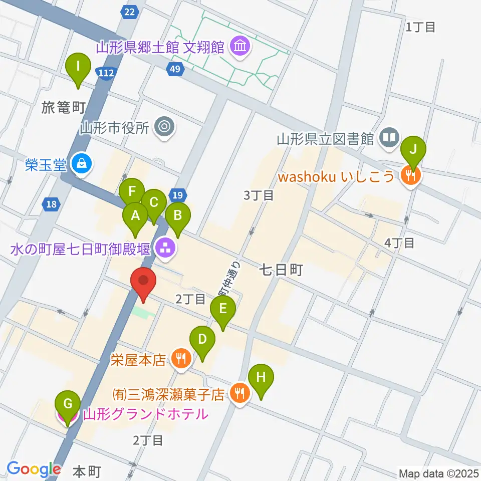 富岡本店周辺のホテル一覧地図