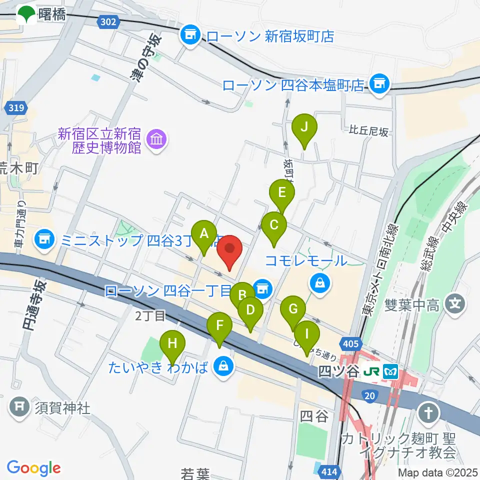 四ツ谷サウンドクリークドッポ周辺のホテル一覧地図
