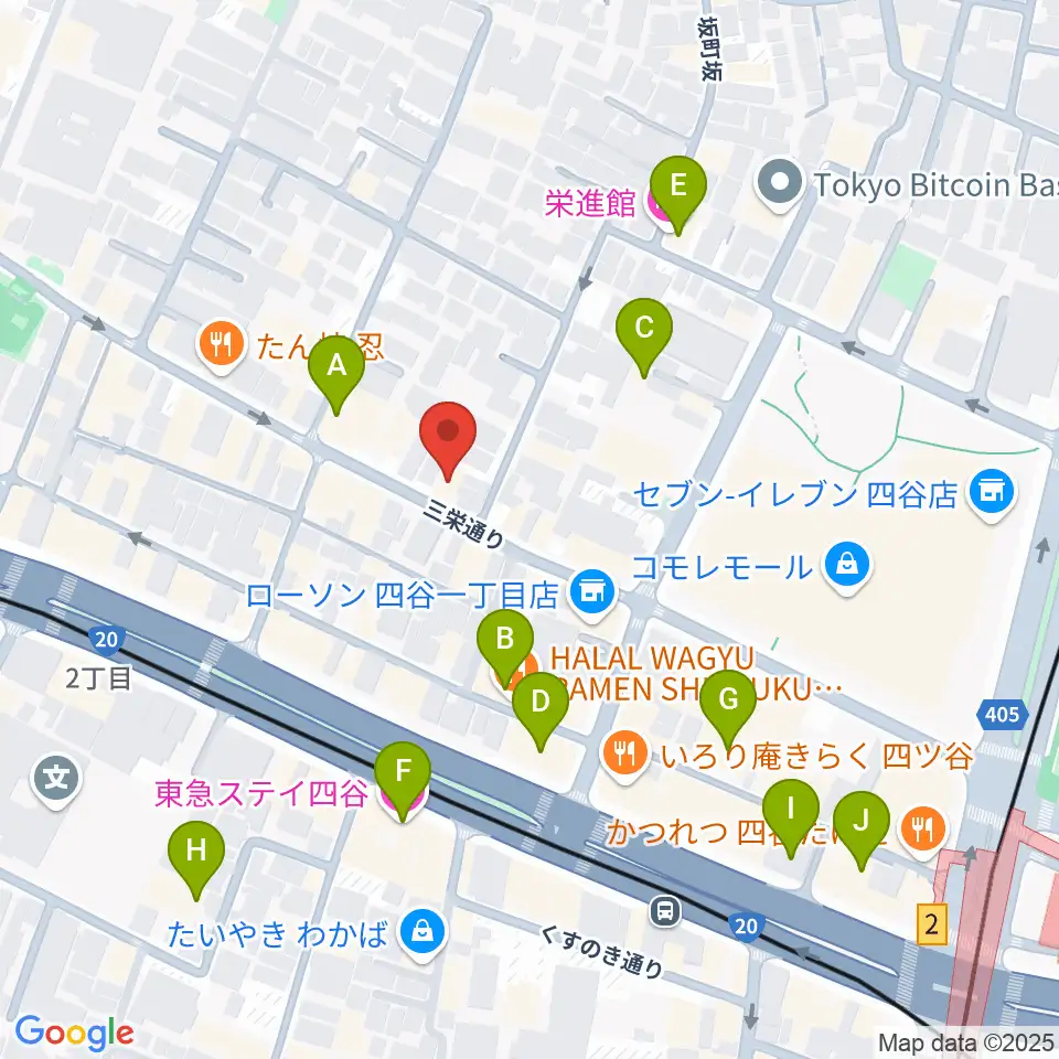 四ツ谷サウンドクリークドッポ周辺のホテル一覧地図