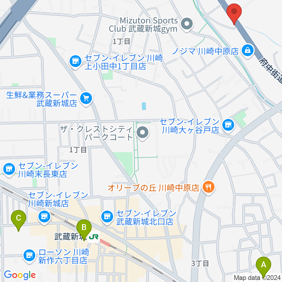 サンフォニックス周辺のホテル一覧地図